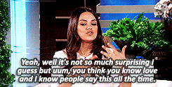 limsjaebeom: Ashton Kutcher and Mila Kunis on The Ellen Show 2 Months apart.