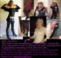 smpaar:  mallorytweenie:  youbelongtotheinternetnow:  Please help my sissy friend here to become a webslut like I am!  Here you go sluts  Thank you for exposing sara and me!  Just mailed your girlfriend 
