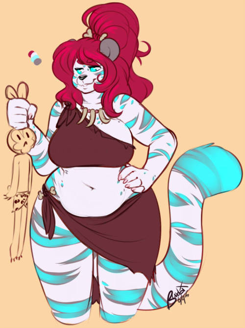 buxbi:I felt like drawing cavemoms~Jess (top character) belongs to t0rrid
