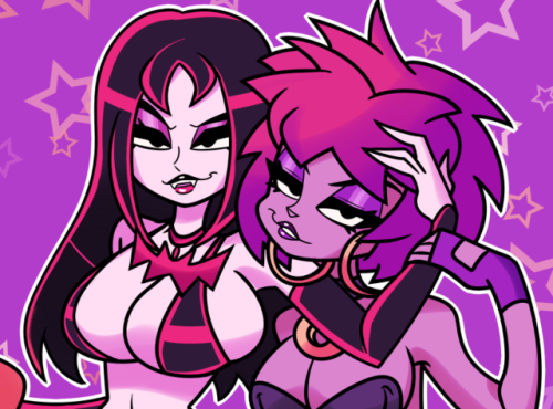 demenarts88: gray-eggs-n-ham: Happy Halloween! Hex Girls are here to put a spell on ya c;They were the winners for October’s Full Body Poll =v=Two NSFW Variants of these gals will be available within Patreon’s October rewards. Let’s just say that