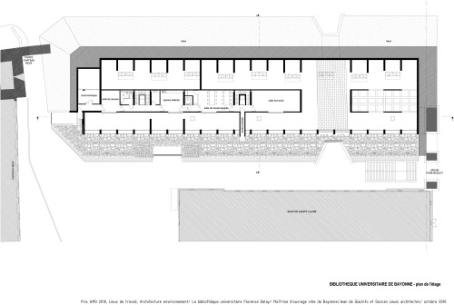 BIBLIOTHEQUE FLORENCE DELAY Architect : Jean De Giacinto Architecture Composite Location: Bayonne, F