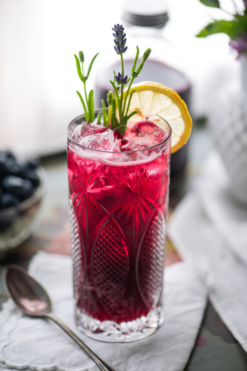 Blueberry Lavender Soda