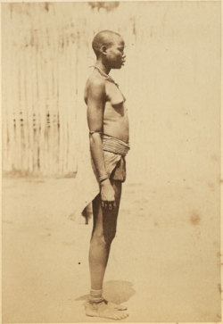 Via Humanoid History:  Portraits of the Bari people of Gondokoro in southern Sudan, 1878, photos by Richard Buchta, courtesy of the Pitt Rivers Museum.  