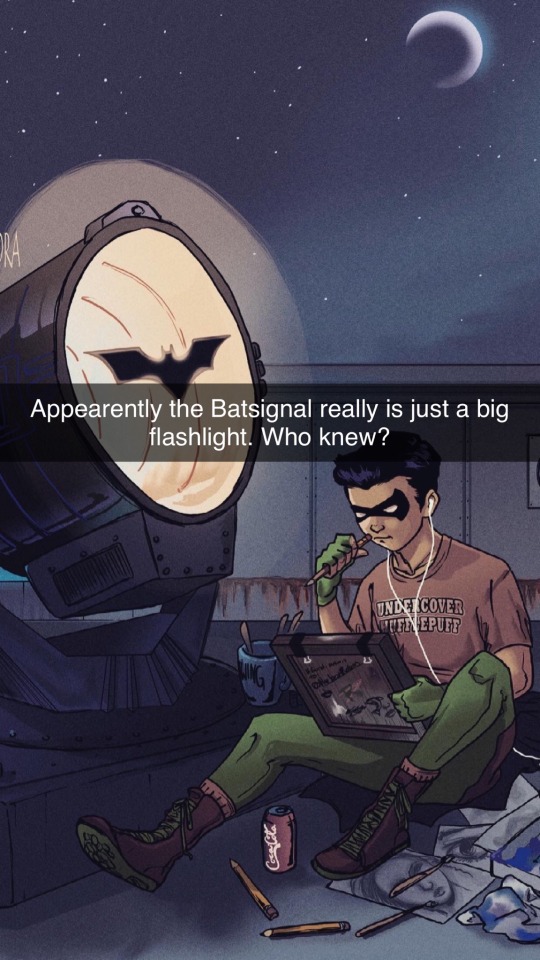 ghostpainters:Snapchats from Nightwing Dick Grayson being the annoying big brother everyone loves 🤣