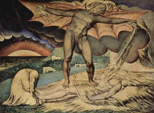 sharpbrighttactical: noraluisa: William Blake, Satan and Job. Red Dragon