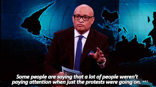 sandandglass:The Nightly Show covers the Baltimore Protests, April 28, 2015