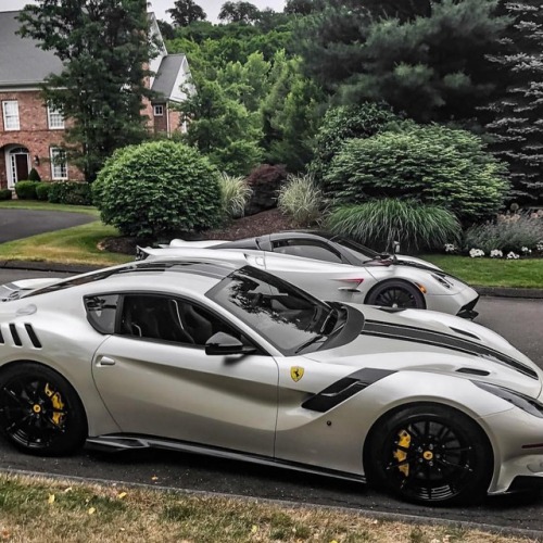 carspotdx: Ferrari F12 Berlinetta and Pagani ZondaPhoto Source: @huay_not instagram