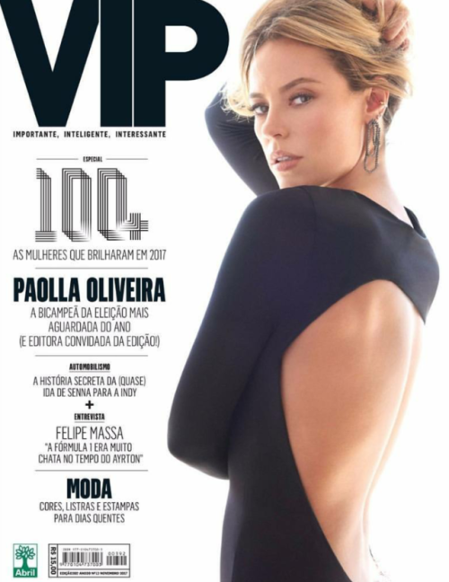 VIP - Novembro 2017 - Paolla Oliveira
Paolla leva a capa mais esperada da VIP. Uma bela capa, simples e bem bonita.
