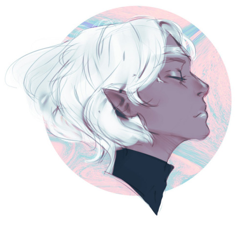 tinywitchdraws:Short haired Space Queen. &lt;3