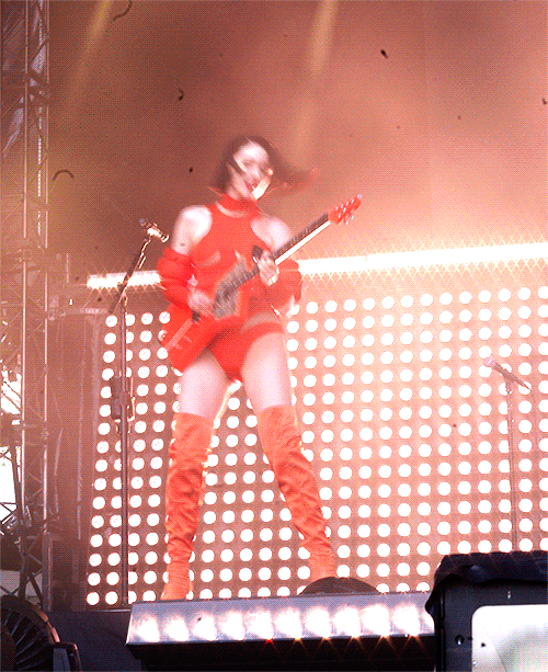 St. Vincent at Panorama 2018. Gif by @traceloops