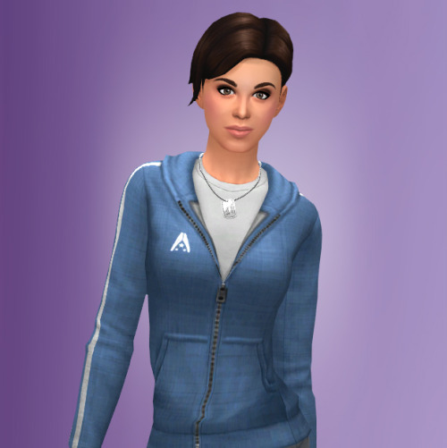 xldsims: Here’s my female rendition of the Mass Effect N7 Hoodie for Sims 4. Like before, it&r