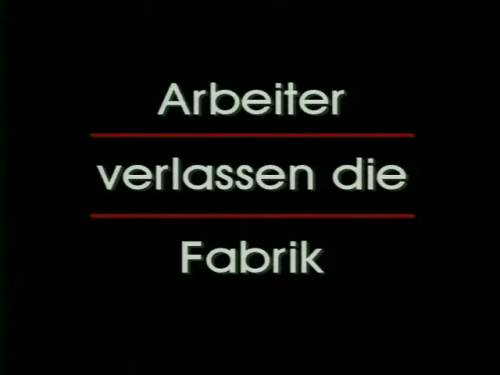 publicobsessions: Harun Farocki - Arbeiter verlassen die Fabrik, 1995 www.youtube.com/watch?v