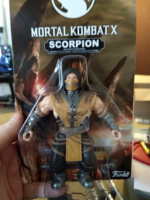 From Funko’s awesome new Savage Worlds line, it’s Scorpion from Mortal Kombat X. I admit