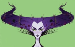 Maleficent’s face for the Turn Arounds 