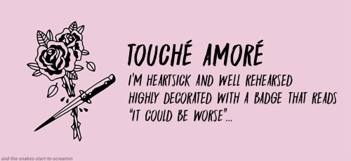 with-regret: Flowers And You | Touché Amoré(my edit)