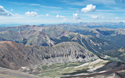 geographilic: View of the Rockies from Mt. Elbert, Colorado