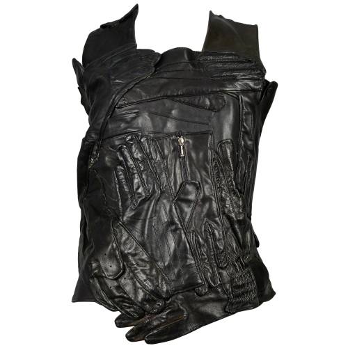 tapireye:Maison Martin Margiela - Vintage Artisanal Black Leather Glove Top