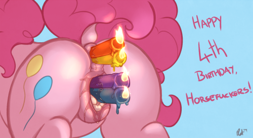 Don’t let that tail catch fire, Pinkie! I realized that it’s 10/10, so I had to do something really quick and silly! Today 4 years ago the very first episode of the show aired, I can’t believe it’s already been this long, it feels