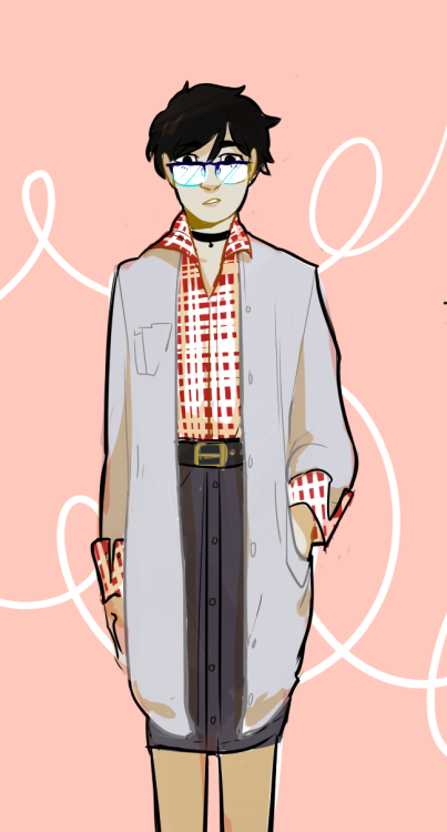 doodlesonice:  im still trying to figure out how to draw yuuri.. his hair is so tricky!! in the meantime here he is in some of my favorite muji/uniqlo Looks