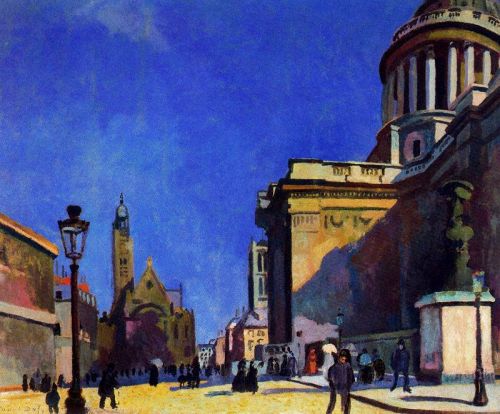 The Pantheon and St. Etienne-du-Mont, 1904, Raoul DufyMedium: oil,canvas