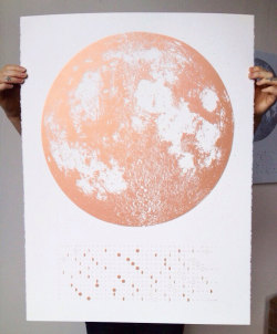 mymodernmet:  Designer Christy Nyboer of Little Lark created a beautifully simple moon phases calendar that can be used to track the lunar cycle. 