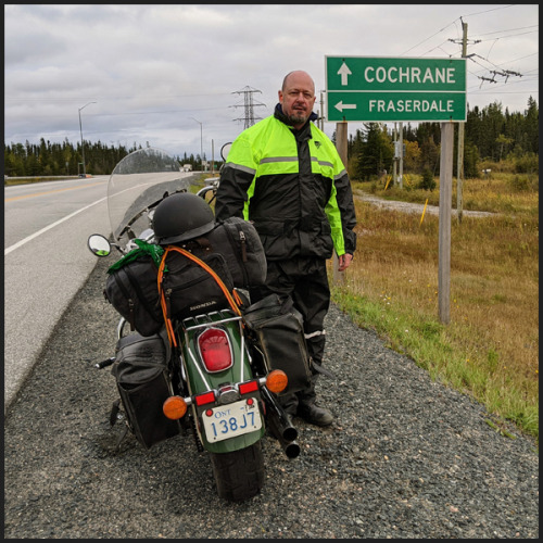 thinkragelive:2021 : Fraser & Dale Cochrane [Bike Trip Day 09]Hwy 11, east of Cochrane, ON