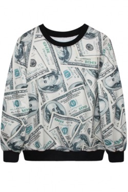 Patrick-Hump:~New In! // My Favourites~☮ Greenbacks Print Sweatshirt☮ Snow