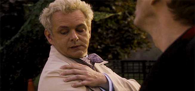 greenbergsays: Aziraphale in the paintball scene, though. I mean, seriously, y’all