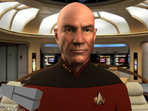 neilcicierega:Enter the wild world of 3D Captain Picard