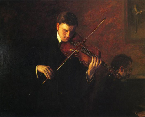 Music, Thomas Eakins, 1904Happy birthday to Thomas Eakins, born on this date in 1844.