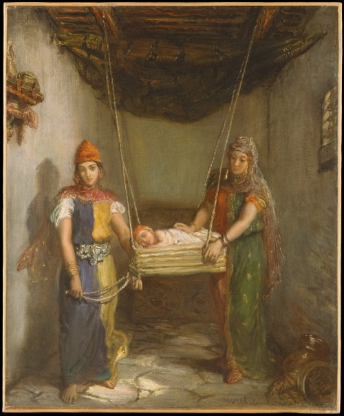 met-european-paintings: Scene in the Jewish Quarter of Constantine by Théodore Chassér