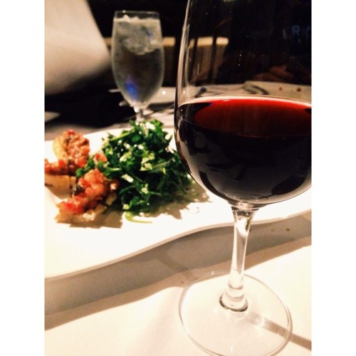 &ldquo;We&rsquo;re not eating at a burrito place&rdquo; #merlot (at Massimo Ristorante)