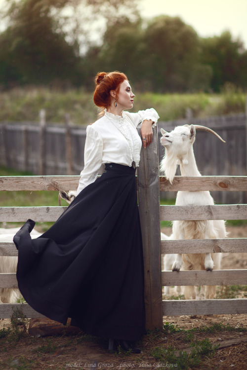 “The Witch and her goats.“ Part IThe Witch turns bad men into farm animals  Photo - Yulia Glaz