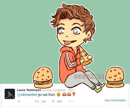 susumzee:  Louis + Twitter emojis 