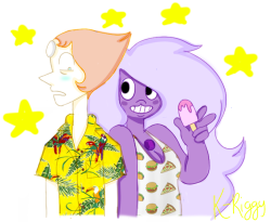 k-riggy:  summer girlfriends! pearl loves