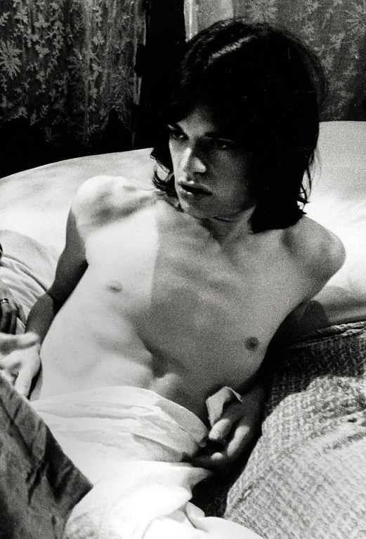 theswinginsixties: Mick Jagger on the set of ‘Performance’, 1968. 