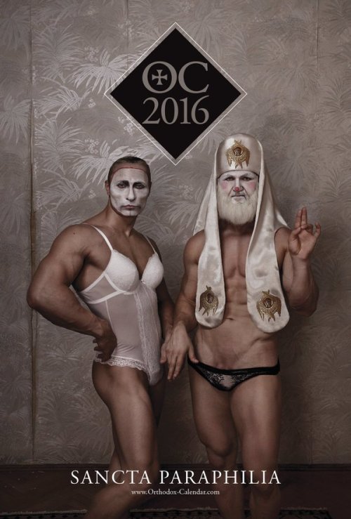 bumbleshark:  niuniente:  A group of Orthodox priests have stripped off again for a charity calendar – to help fight homophobia. The annual naked Orthodox Calendar is organised by a group in Romania to challenge conservative opinions within the church