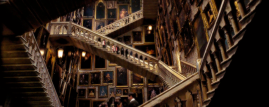 professorlupins:  Harry Potter and the Prisoner of Azkaban (2004)Stairs and portraits