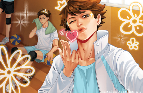 Oikawa selfie #520New print for Fanime (I’ll be at table #813)! I actually poured all my love for Oi