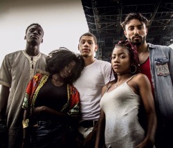 blackfashion:  Homies  In Dumbo BK 🤘🏿  @quaintbaba @sokobhzn @sixsounds @_b0ulin3_ @ayyycruz   Of @di.models.ny  📸@beto_004 