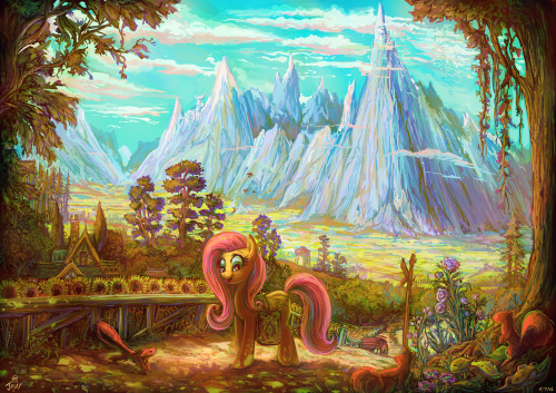 Howdy bros, Once  again doing more of those epic Equestira landscapes I oh so  love to create .Wip b