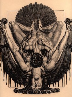 blackpaint20:   Raphael Freida illustration for Octave Mirbeau’s Torture Gardens 1927  