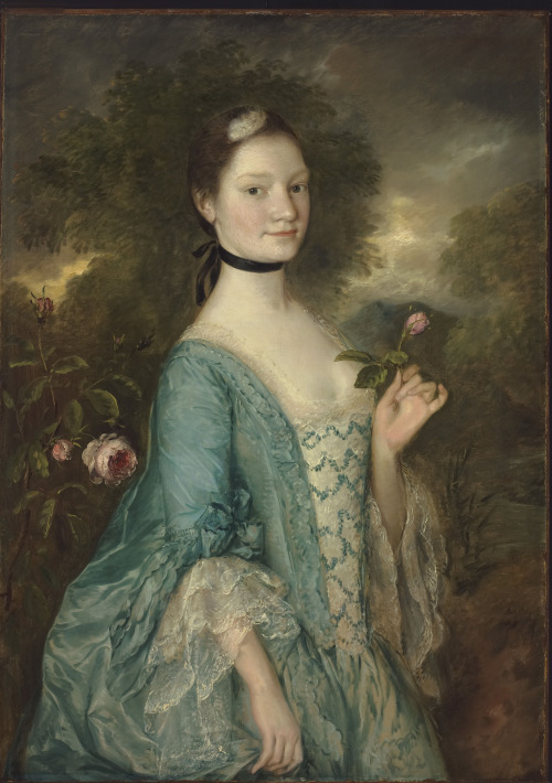 somanyhumanbeings:Thomas Gainsborough, Lady Innes (c. 1757)