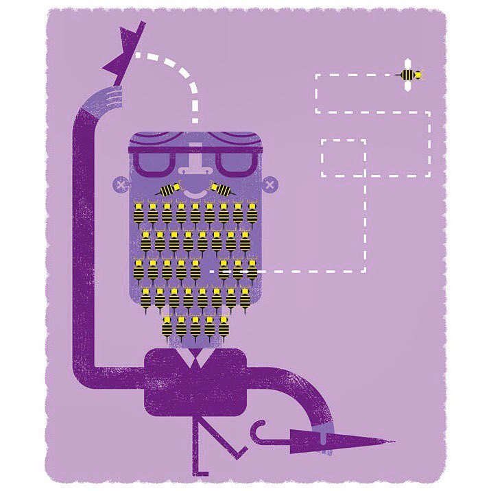 A lighthearted take on the subject of “Bumblebee” for this week’s @illustrationfriday.
#illustrator #illustration #graphicdesign #vector #digitalart #illustrationfriday #instaart #fun #bumblebee #bee #beebeard #beard #insect #kidsart #purple (at...
