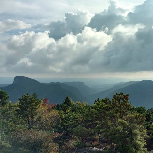 Went to North Carolina. Found some mountains. #TableRock from the summit of #HawksbillMountain https