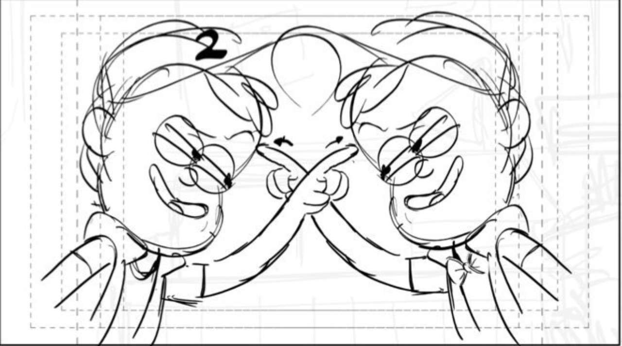 fuckyeahgravityfalls:  Storyboard panels via Matt Braly.  First two by Aaron Springer;