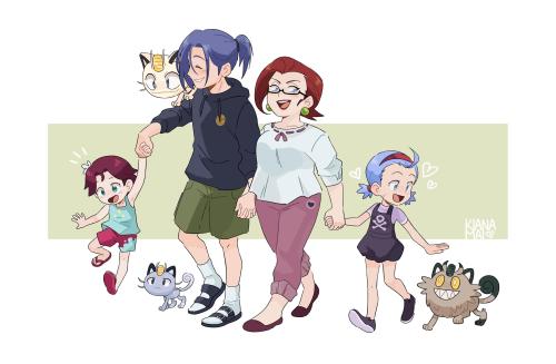 a family and their kitties