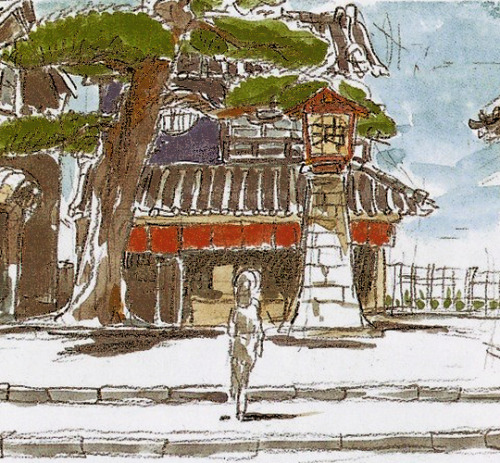 debickis:SPIRITED AWAY (2001) dir. Hayao Miyazakiconcept sketches / final result