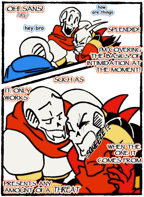 thaidraws:hobbies: bullying uf!papyrus