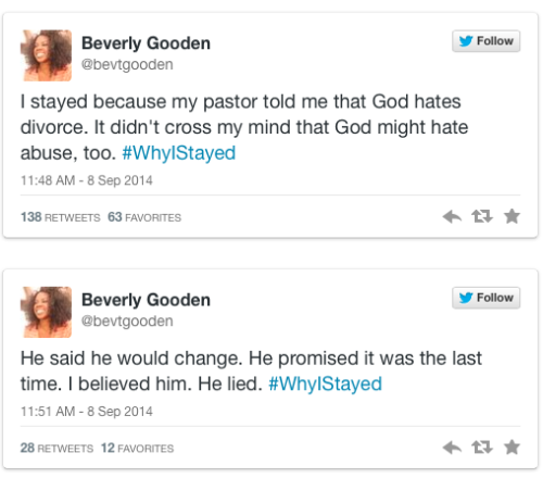 micdotcom: 19 #WhyIStayed tweets everyone needs to see While many cheered the NFL’s move to (f